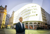 Sadiq Khan Mayor of London 
Launches the ‘loved and wanted’ campaign at Piccadilly Circus, London, UK.