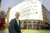 Sadiq Khan Mayor of London 
Launches the ‘loved and wanted’ campaign at Piccadilly Circus, London, UK.
