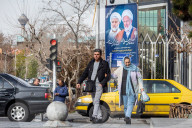 Posters of Iranians slain judges on Tehran streets
