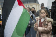 Pro-Gaza demonstration in Brussels with anti-Trump and climate action messages