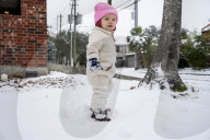 Houston Hit With Arctic Snow Storm