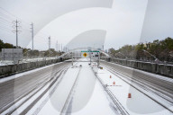 Houston Hit With Arctic Snow Storm