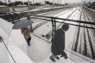 Houston Hit With Arctic Snow Storm