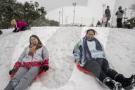 Houston Hit With Arctic Snow Storm