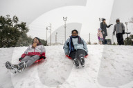 Houston Hit With Arctic Snow Storm