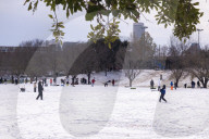 Snow storm hits Houston