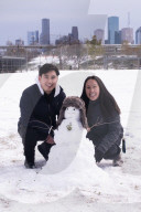Snow storm hits Houston