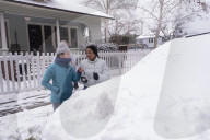 Snow storm hits Houston