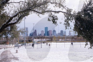Snow storm hits Houston