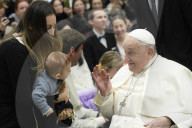 Papa Francesco durante udienza generale del mercoledÃ¬
