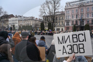 Lyiv rally for Ukrainian POWs 