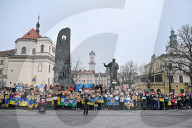 Lyiv rally for Ukrainian POWs 