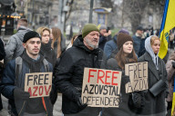 Lyiv rally for Ukrainian POWs 