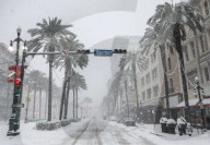 NEWS -  Starker Schneefall in  New Orleans