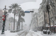 NEWS -  Starker Schneefall in  New Orleans