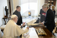 Papa Francesco  in udienza con Il Signor Thomas Bach, Presidente del Comitato Olimpico Internazionale