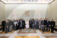 Papa Francesco  in udienza con i Membri della Fondazione Rete Mondiale di Preghiera del Papa