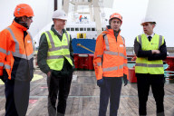 Secretary of State for Energy Security and Net Zero Ed Miliband visits the Port of Lowestoft