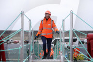 Secretary of State for Energy Security and Net Zero Ed Miliband visits the Port of Lowestoft