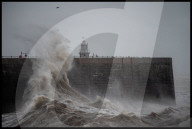 Storm Eowyn in Folkestone, UK.