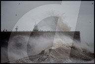 Storm Eowyn in Folkestone, UK.