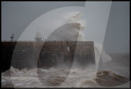 Storm Eowyn in Folkestone, UK.