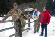 NATO ambassadors climb Ukraine mountain top during Unity of Allied Forces 2025 Forum