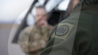 US military conduct aerial reconnaissance at Mexican border