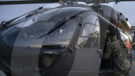US military conduct aerial reconnaissance at Mexican border