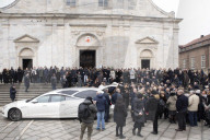 Torino, funerali di Luca Beatrice