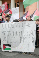 Roma, manifestazione giorno dell memoria per la Palestina contro Israele 