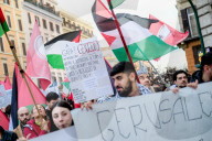 Roma, manifestazione giorno dell memoria per la Palestina contro Israele 