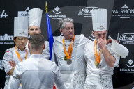 La France remporte la 2ème place de la Coupe du monde de pâtisserie lors du Salon Internationa de la Restauration (SIRHA) à Lyon