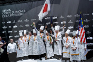La France remporte la 2ème place de la Coupe du monde de pâtisserie lors du Salon Internationa de la Restauration (SIRHA) à Lyon