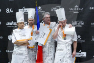 La France remporte la 2ème place de la Coupe du monde de pâtisserie lors du Salon Internationa de la Restauration (SIRHA) à Lyon