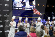 La France remporte la 2ème place de la Coupe du monde de pâtisserie lors du Salon Internationa de la Restauration (SIRHA) à Lyon