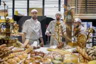 La France remporte la 2ème place de la Coupe du monde de pâtisserie lors du Salon Internationa de la Restauration (SIRHA) à Lyon