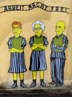 Giornata della Memoria - Il Murale di aleXsandro Palombo con Papa Francesco, Edyth Bruck, Liliana Segre e Sami Modiano
