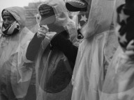 Freezing rain dampens mood in Washington ahead of Trump's inauguration - photo essay