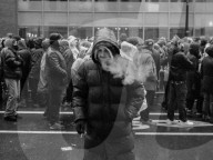Freezing rain dampens mood in Washington ahead of Trump's inauguration - photo essay