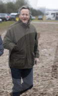 Former UK Prime Minister David Cameron attends Cocklebarrow Point to Point races