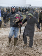 Former UK Prime Minister David Cameron attends Cocklebarrow Point to Point races