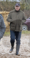 Former UK Prime Minister David Cameron attends Cocklebarrow Point to Point races