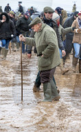Former UK Prime Minister David Cameron attends Cocklebarrow Point to Point races