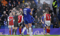 Barclays Women's Super League match between Chelsea FC and Arsenal FC at Stamford Bridge on January 26, 2025 in London, UK.