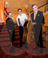 Concert of the Orchestra of Recycled Instruments and Cateura at Lancaster House, London, UK.
