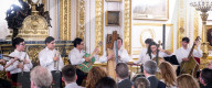 Concert of the Orchestra of Recycled Instruments and Cateura at Lancaster House, London, UK.