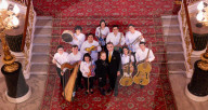 Concert of the Orchestra of Recycled Instruments and Cateura at Lancaster House, London, UK.