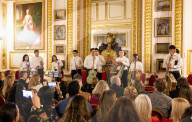 Concert of the Orchestra of Recycled Instruments and Cateura at Lancaster House, London, UK.