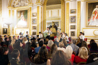 Concert of the Orchestra of Recycled Instruments and Cateura at Lancaster House, London, UK.